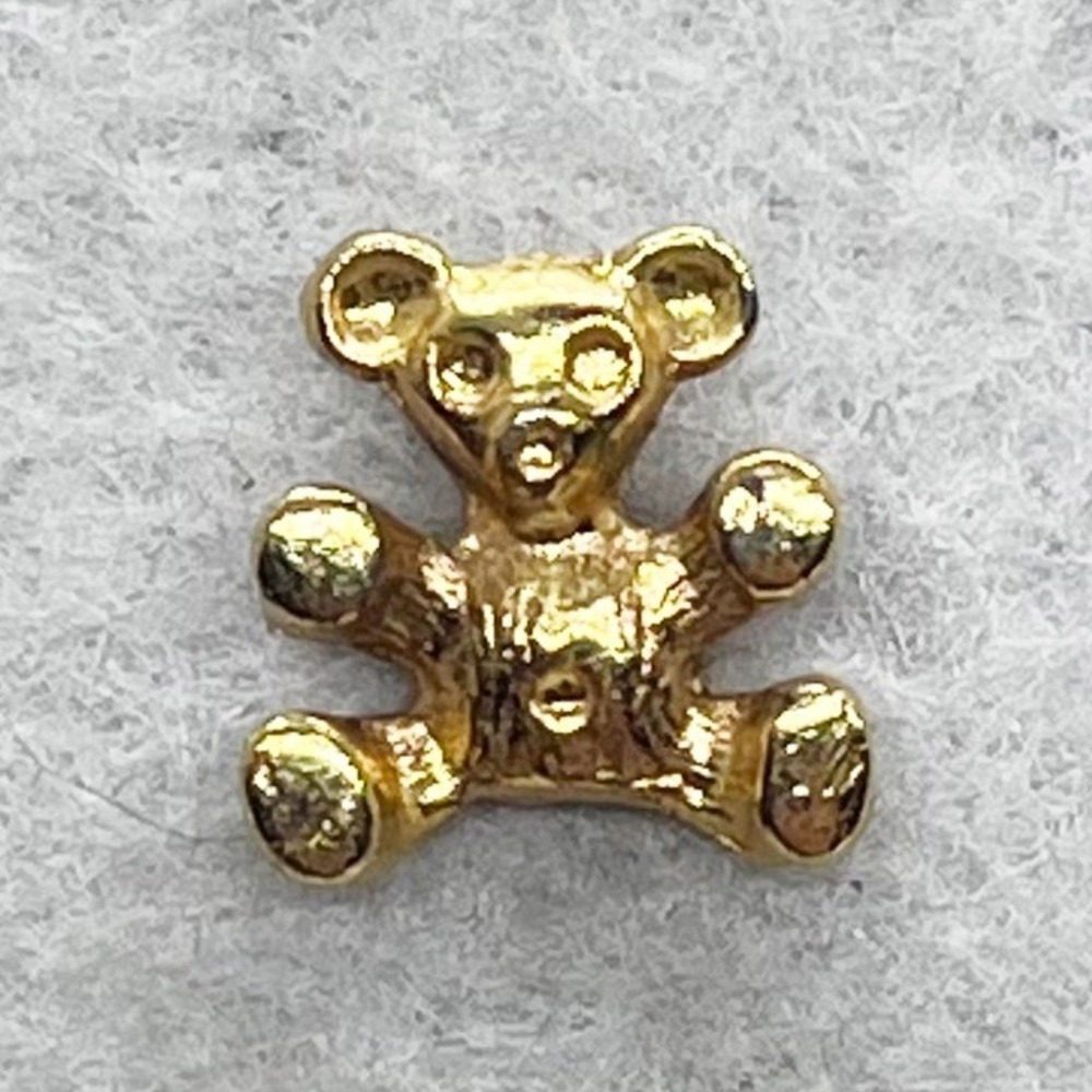 ๐ฎโ 5/$25 Vintage Gold Tone Teddy Bear Pin - Picture 1 of 3